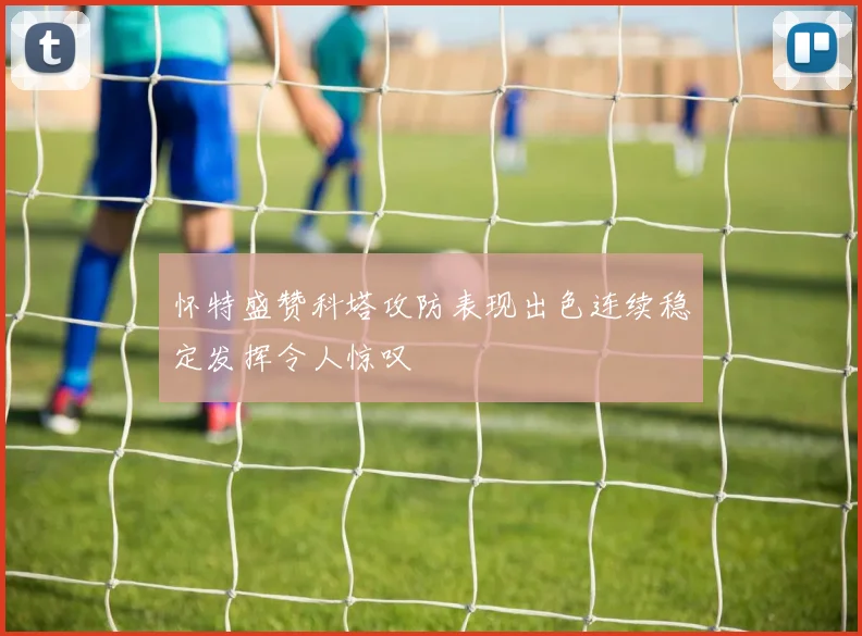 怀特盛赞科塔攻防表现出色连续稳定发挥令人惊叹